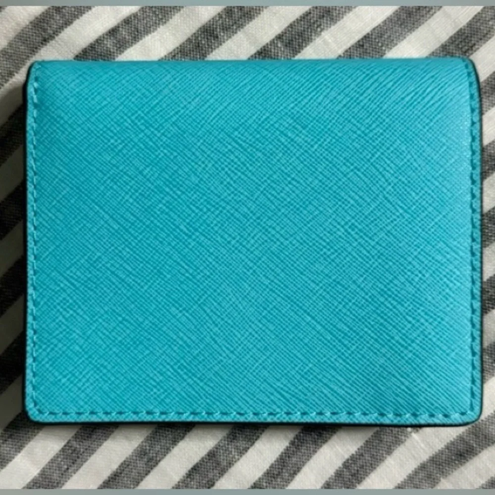 Michael Kors Turquoise Wallet •SilverTone Hardware •New w/o Box •Never Been Used - Picture 2 of 5